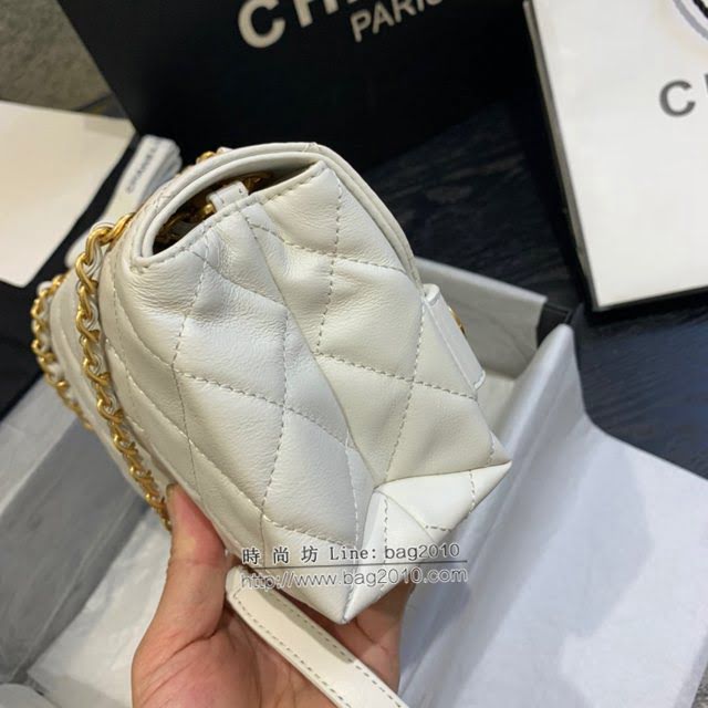 Chanel女包 香奈兒專櫃春夏爆款單肩斜挎字母包 Chanel牛皮口蓋包 AS1490  djc4347